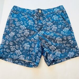 Jachs Girlfriends Blue Floral Patterned Shorts